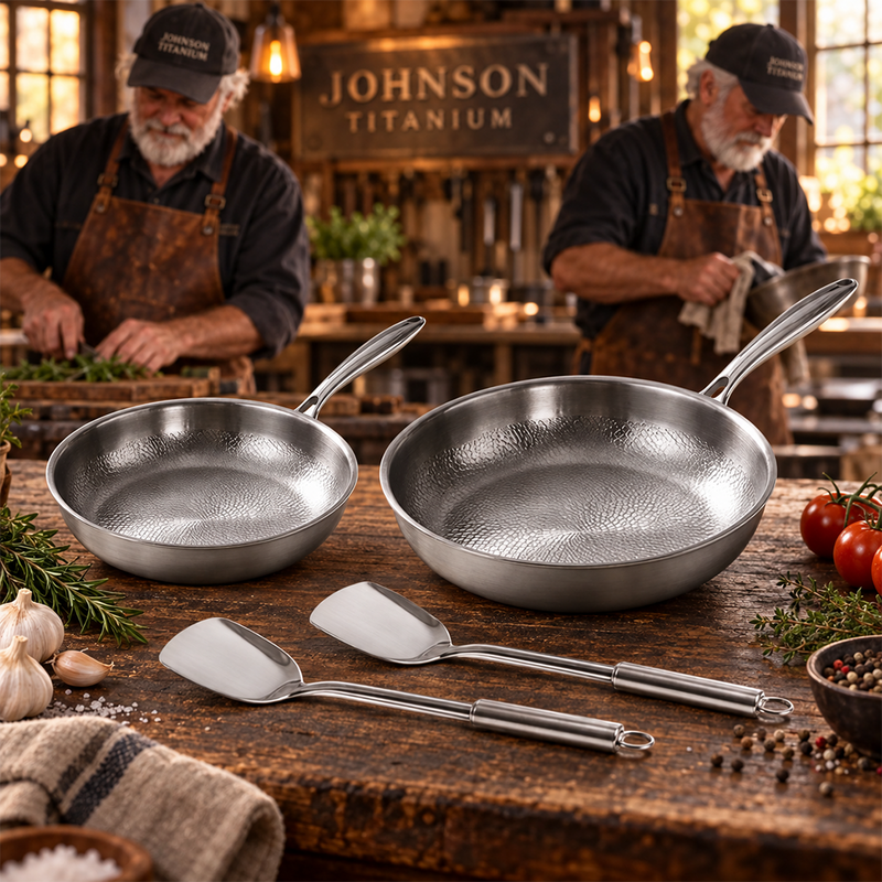 Johnson - Titanium Hammered Pan Pro Duo Set