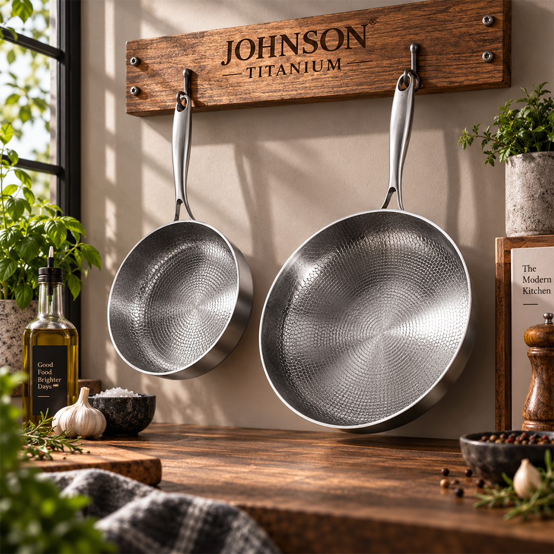 Johnson - Titanium Wok & Deep Pan Bundle