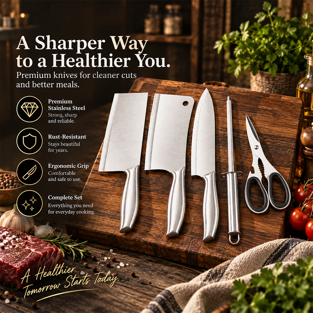 Johnson - Stainless Steel Kitchen Knife Set