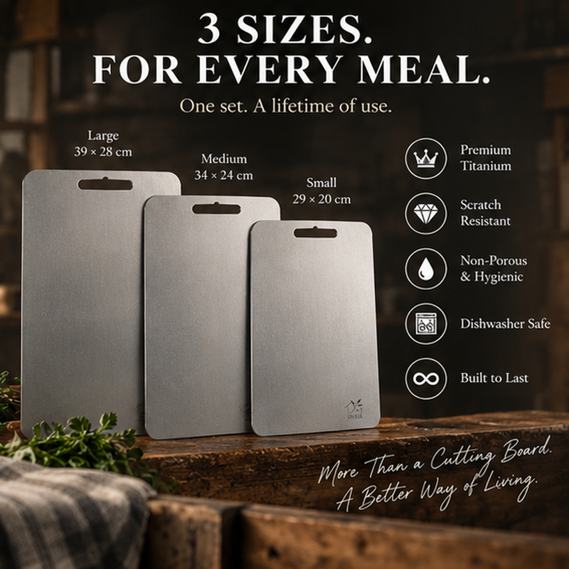 Johnson - Titanium Cutting Board Three sizes VIP