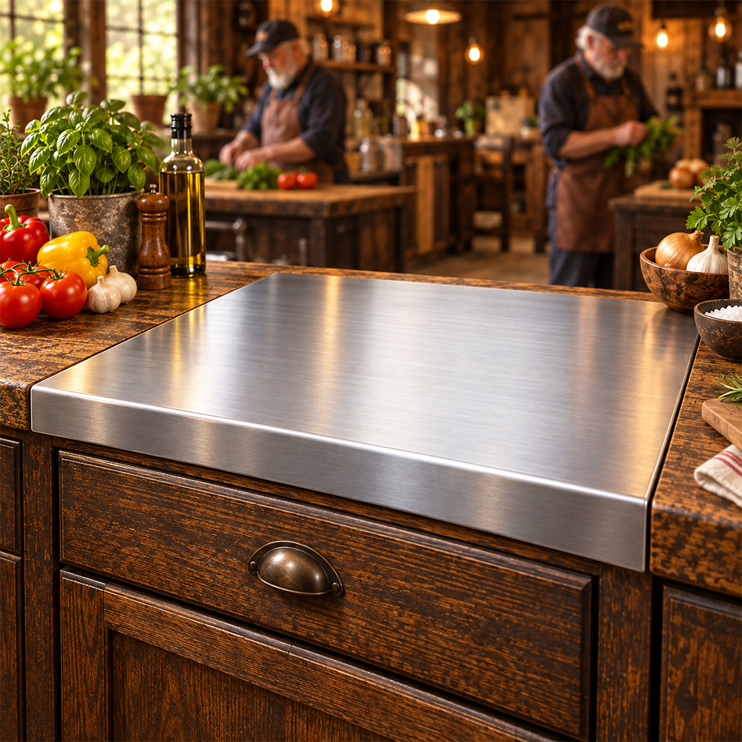 Johnson - Professional AISI 304 Stainless Steel Cutting Board