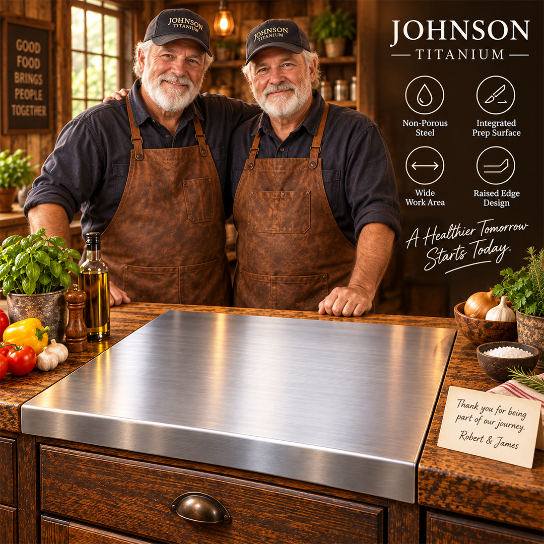Johnson - Professional AISI 304 Stainless Steel Cutting Board