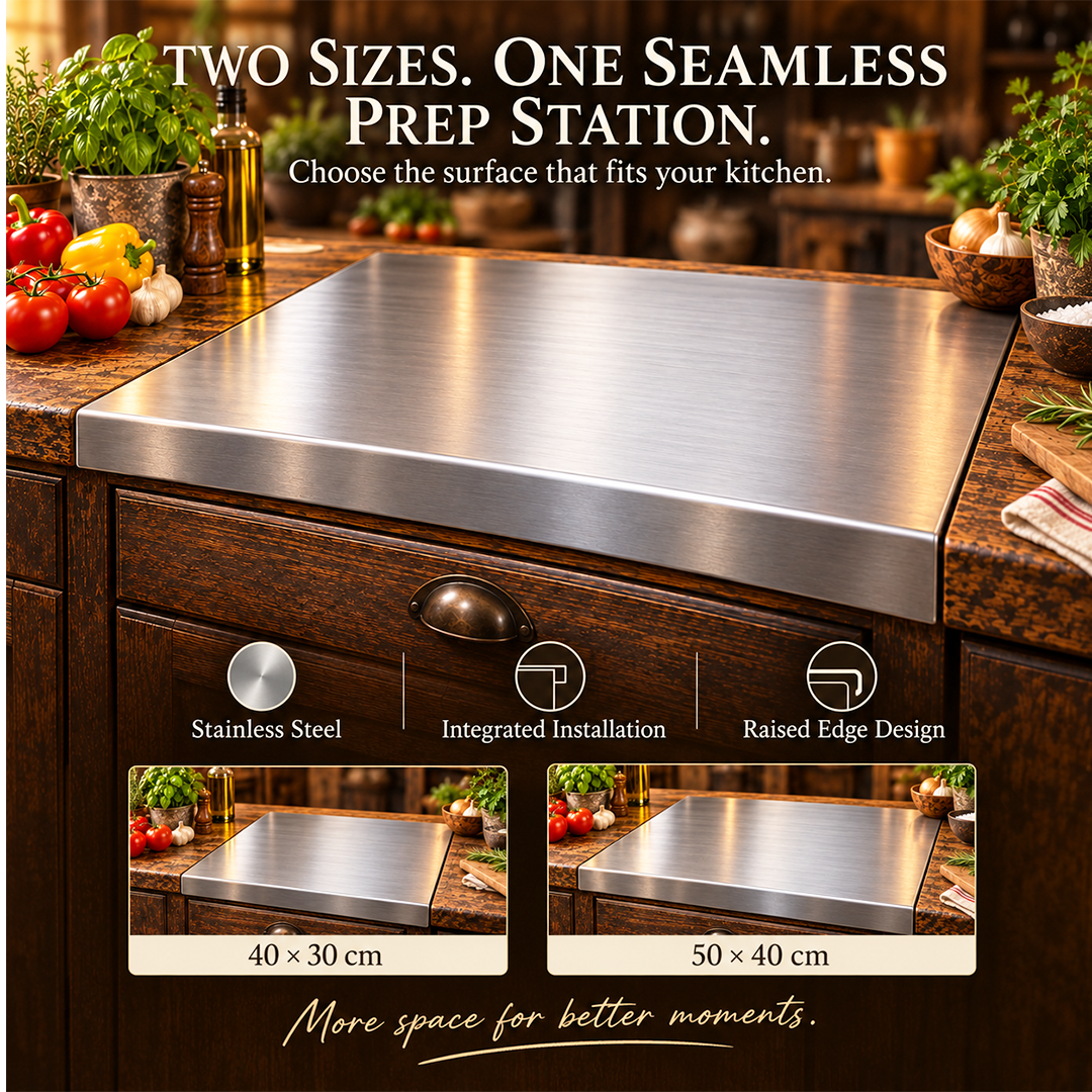 Johnson - Professional AISI 304 Stainless Steel Cutting Board