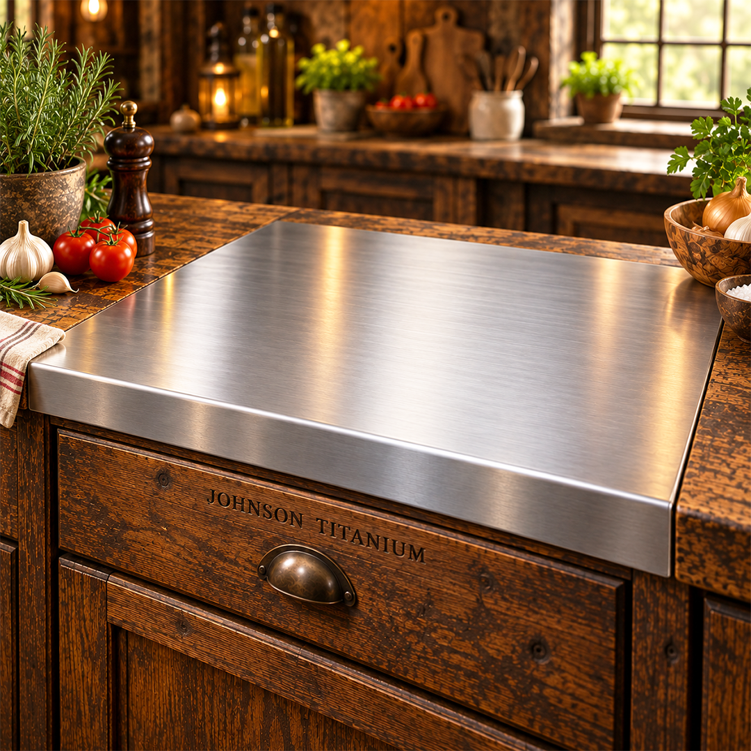 Johnson - Professional AISI 304 Stainless Steel Cutting Board