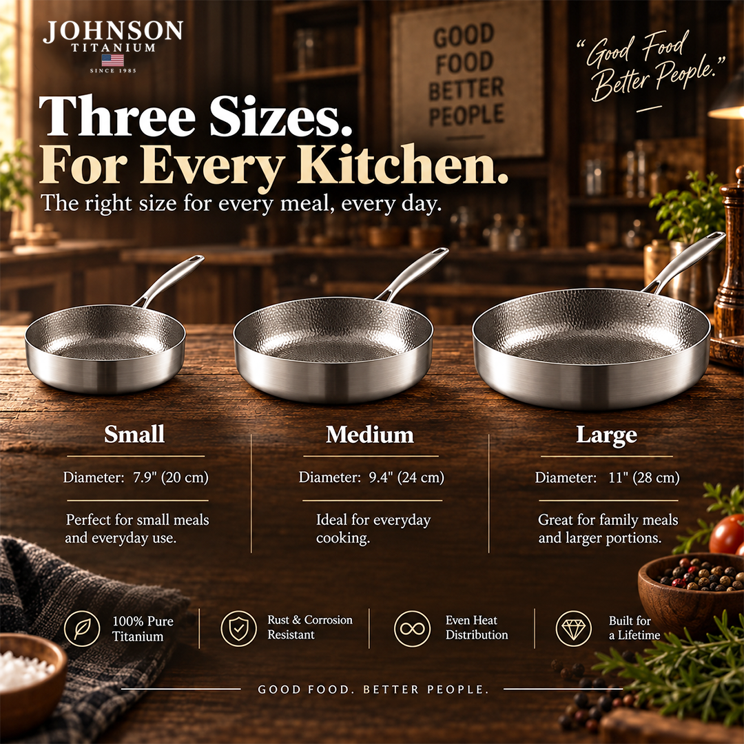 Johnson - Titanium Hammered Deep Pan