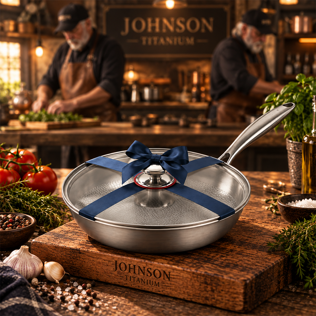 Johnson - Hammered Titanium Pan with Lid