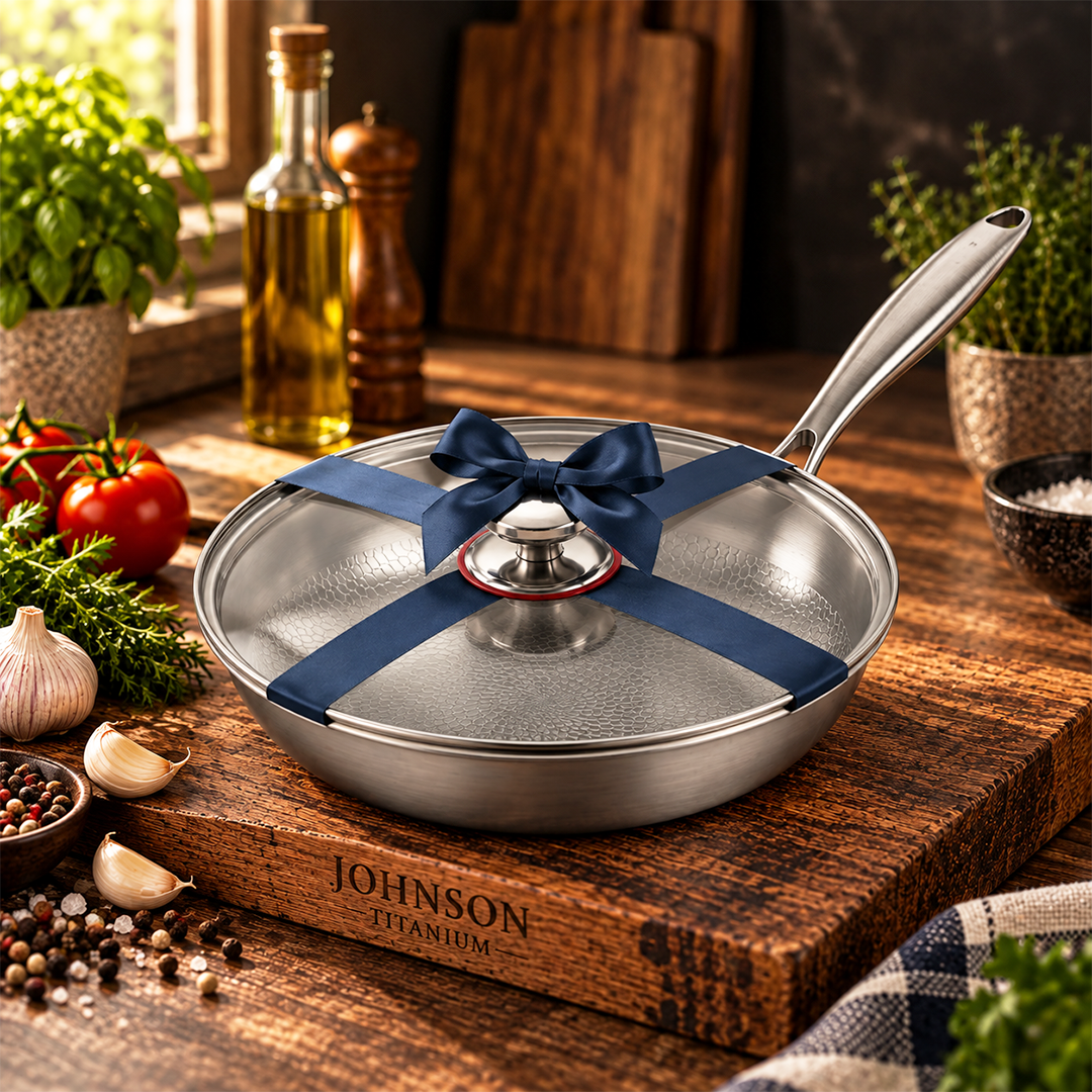 Johnson - Hammered Titanium Pan with Lid