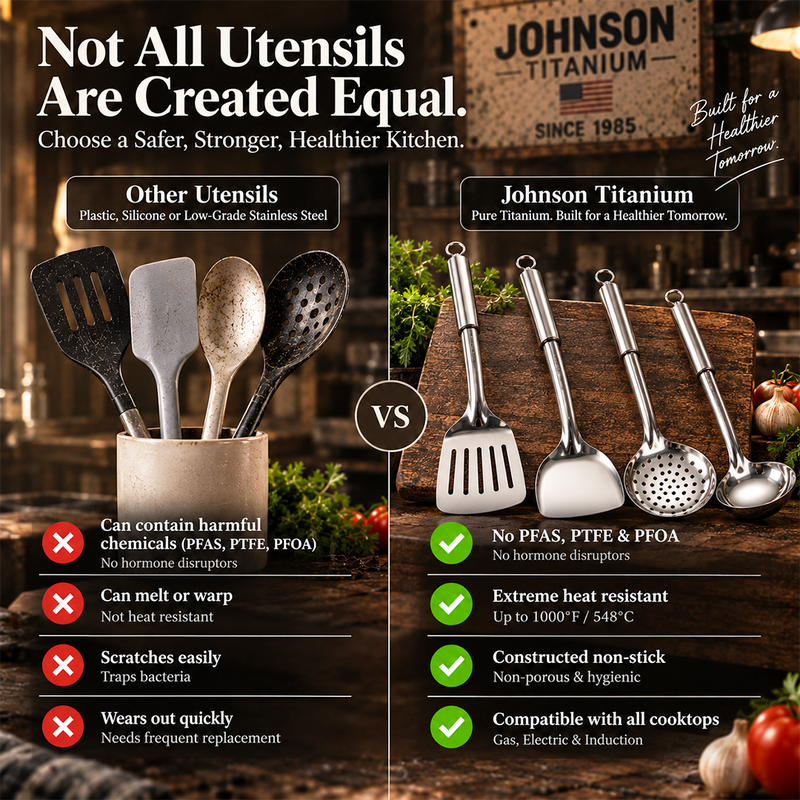 Johnson - Premium Titanium Kitchen Utensil Set