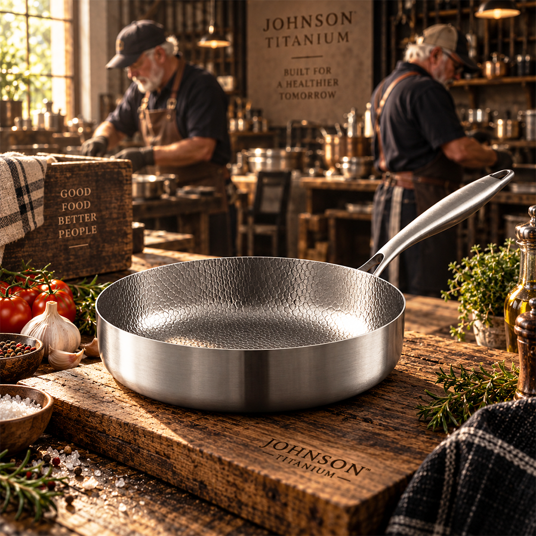 Johnson - Titanium Hammered Deep Pan