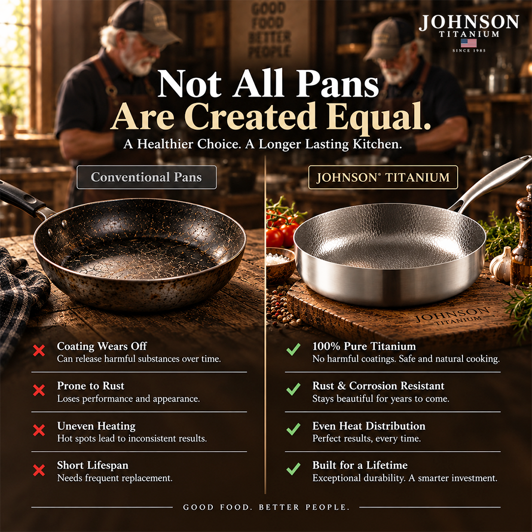 Johnson - Titanium Hammered Deep Pan