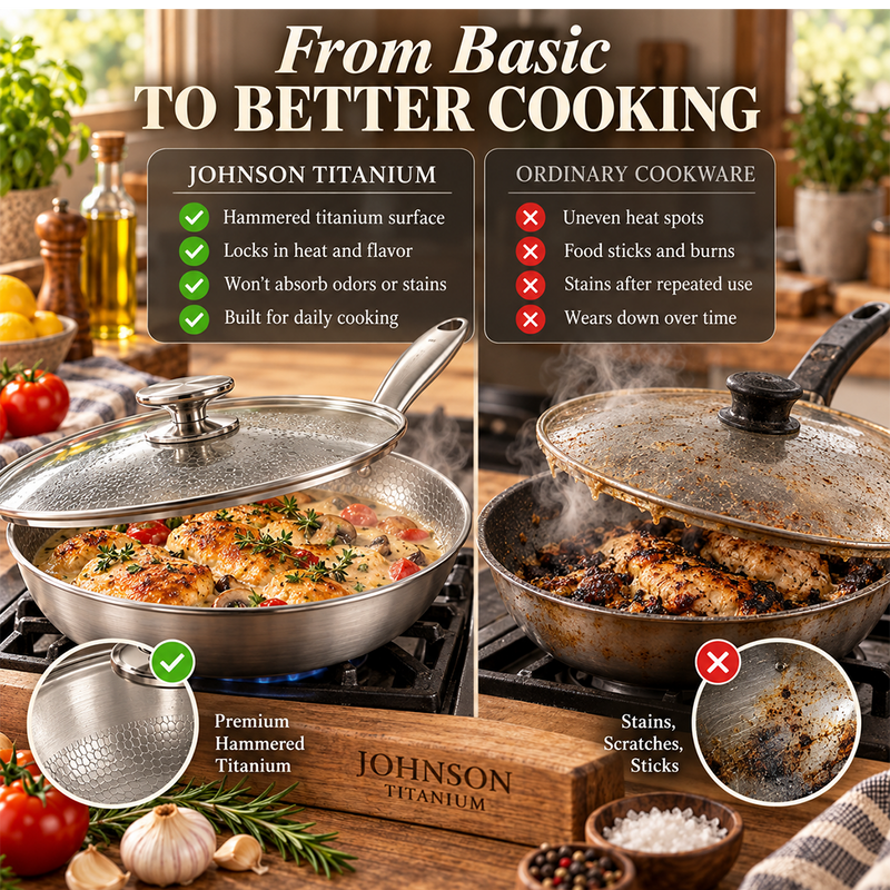 Johnson - Hammered Titanium Pan with Lid